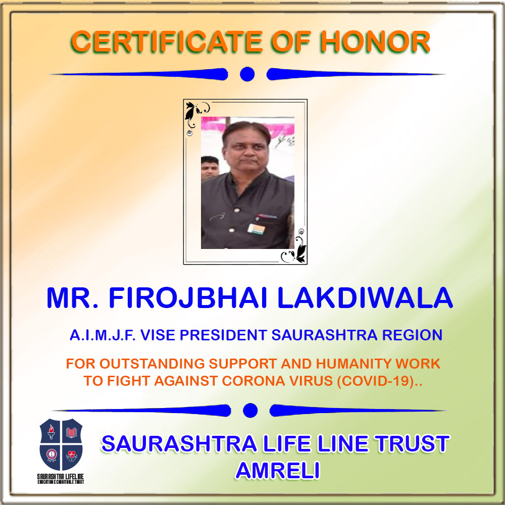 Certificate of Honor